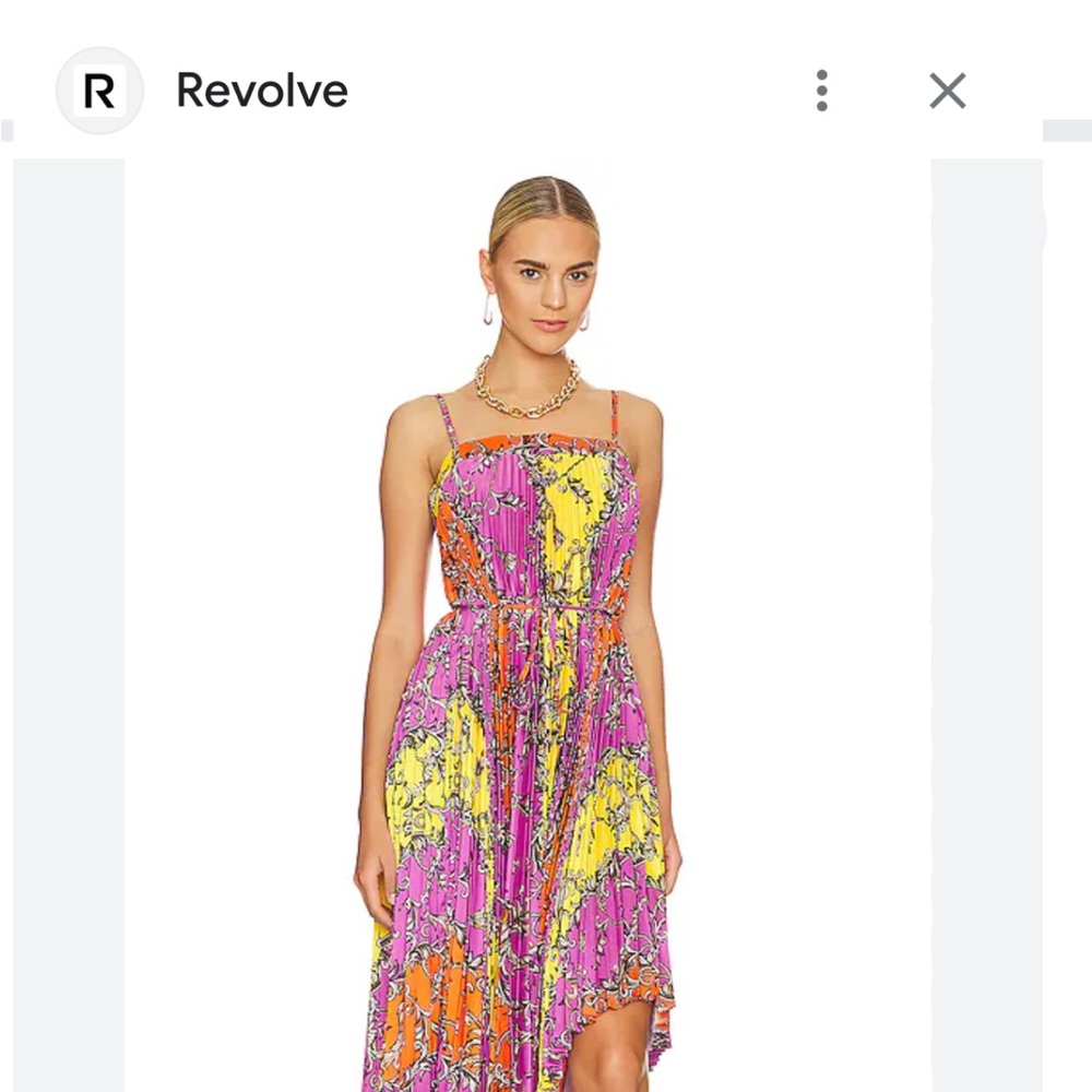 Milly Multicolor High Low Dress